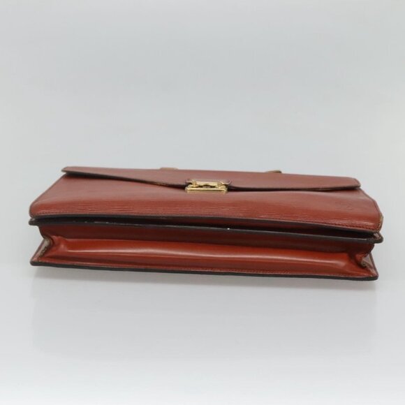 LOUIS VUITTON Epi Serviette Conseiller Briefcase Brown M54423 LV Auth 118307 - Picture 7 of 16